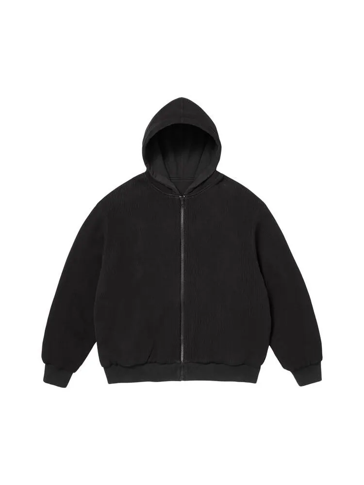 Толстовка Supreme Reversible Work Zip Up Hooded Sweatshirt 'Black' — изображение 2 из 2, черный
