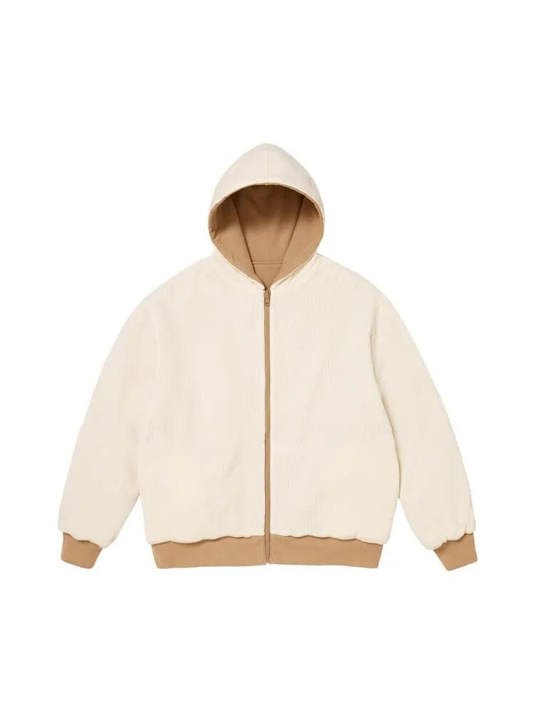 Толстовка Supreme Reversible Work Zip Up Hooded Sweatshirt 'Light Tan' — изображение 2 из 2, бежевый