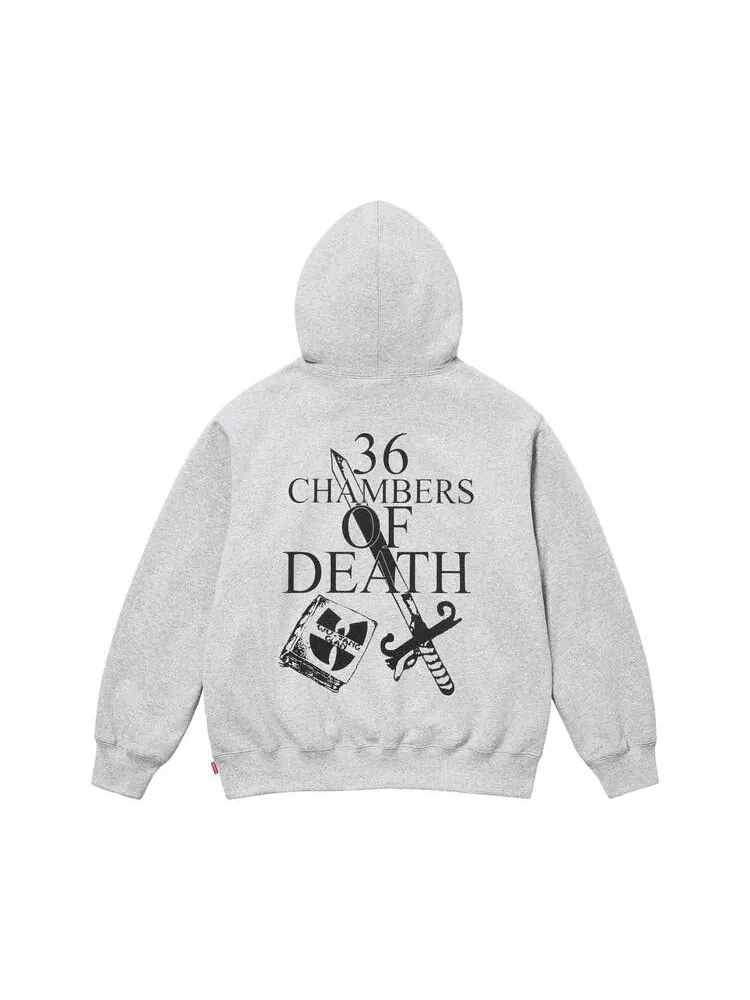 Толстовка Supreme x Wu-Tang Clan Hooded Sweatshirt 'Ash Grey' — изображение 2 из 2, серый