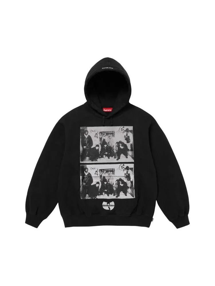 Толстовка Supreme x Wu-Tang Clan Hooded Sweatshirt 'Black' — изображение 1 из 2, черный
