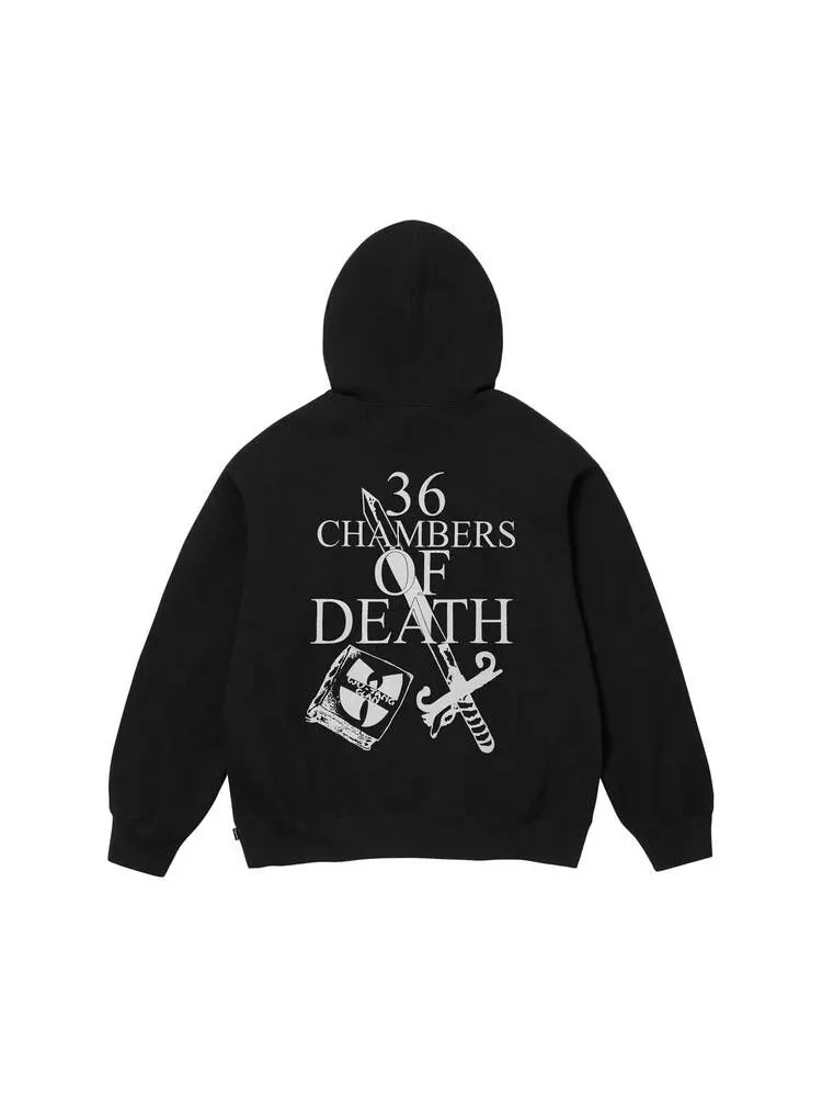 Толстовка Supreme x Wu-Tang Clan Hooded Sweatshirt 'Black' — изображение 2 из 2, черный