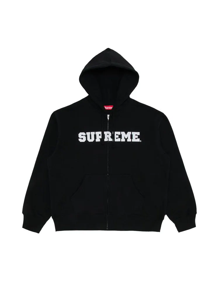 Толстовка Supreme Collegiate Appliqué Zip Up Hooded Sweatshirt — изображение 1 из 2, черный