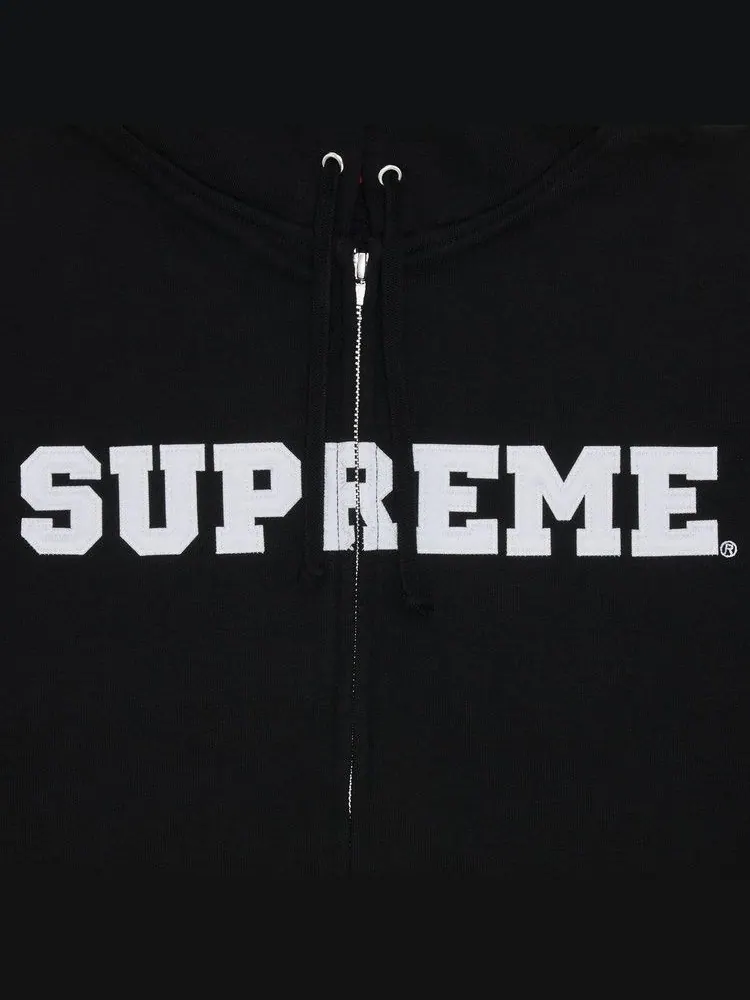 Толстовка Supreme Collegiate Appliqué Zip Up Hooded Sweatshirt — изображение 2 из 2, черный