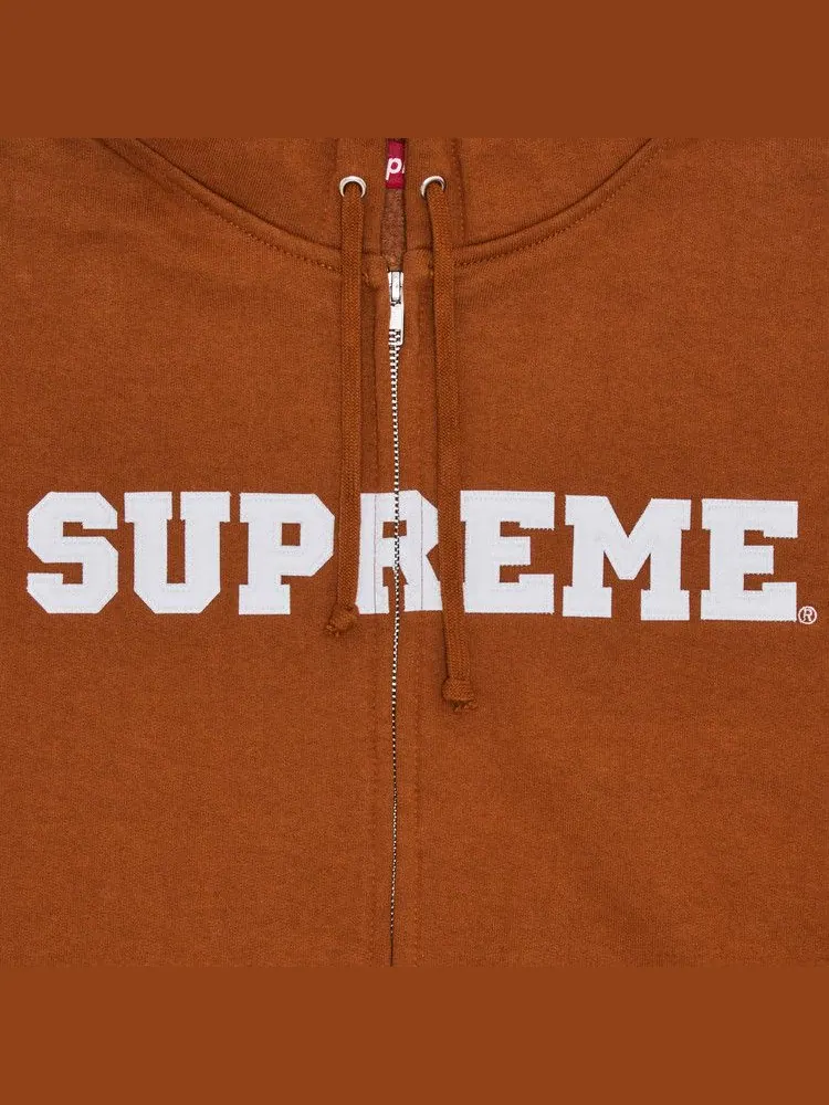Толстовка Supreme Collegiate Appliqué Zip Up Hooded Sweatshirt — изображение 2 из 2, красный