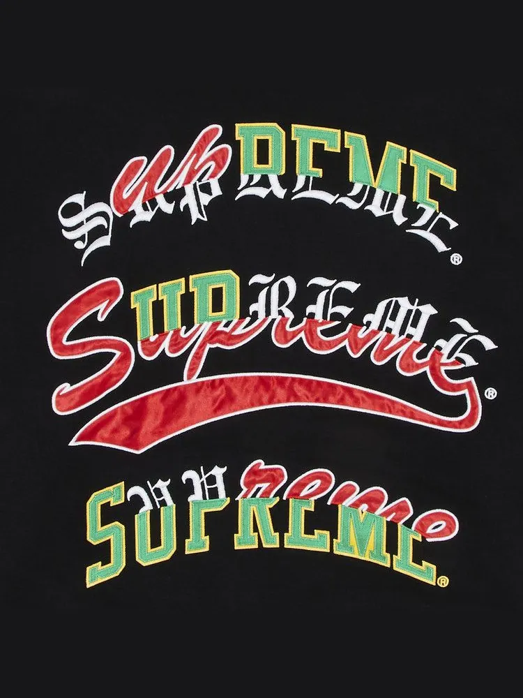 Толстовка Supreme Multi Logos Hooded Sweatshirt — изображение 3 из 3, черный