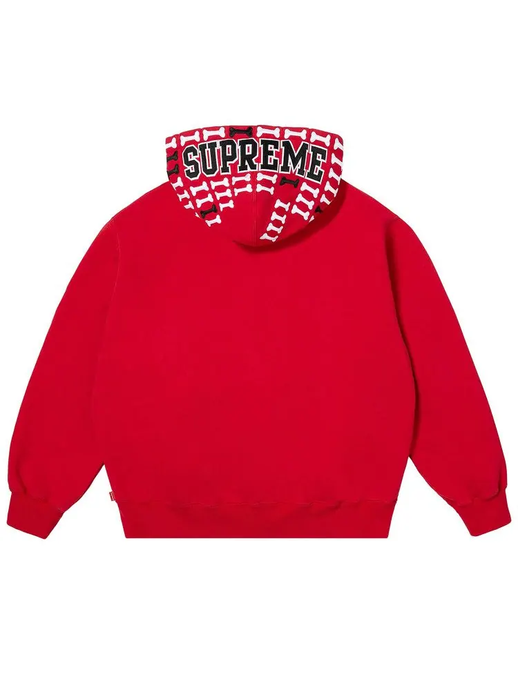 Толстовка Supreme League Champs Zip Up Hooded Sweatshirt — изображение 2 из 3, красный