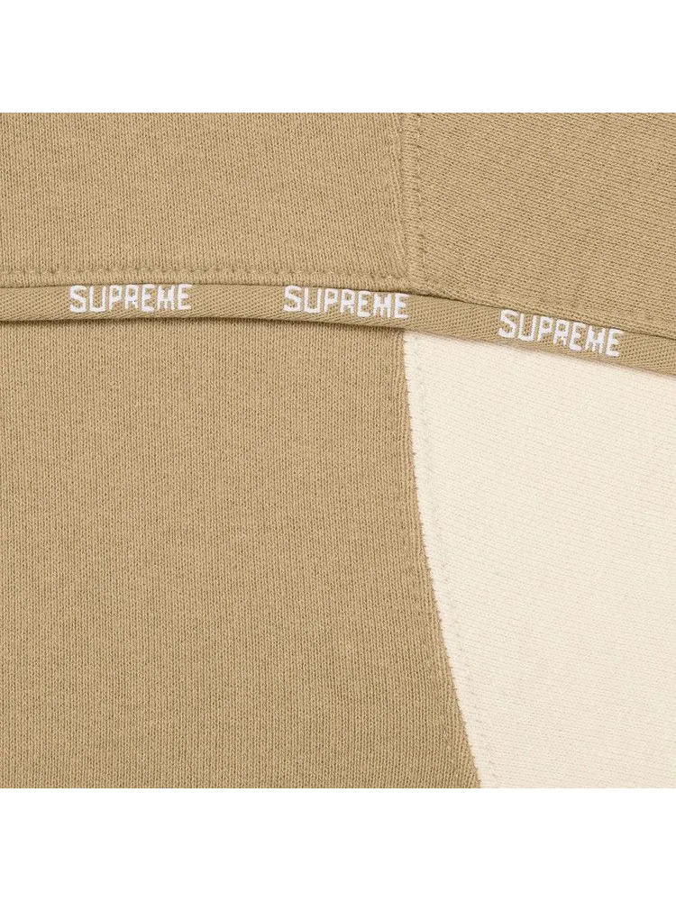 Толстовка Supreme Piping Zip Up Hooded Sweatshirt — изображение 3 из 3, темный бежевый