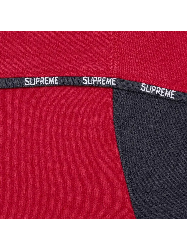 Толстовка Supreme Piping Zip Up Hooded Sweatshirt — изображение 3 из 3, красный
