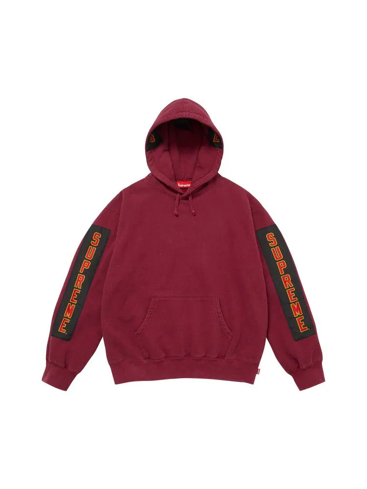 Толстовка Supreme Woven Patches Hooded Sweatshirt — изображение 1 из 2, красный