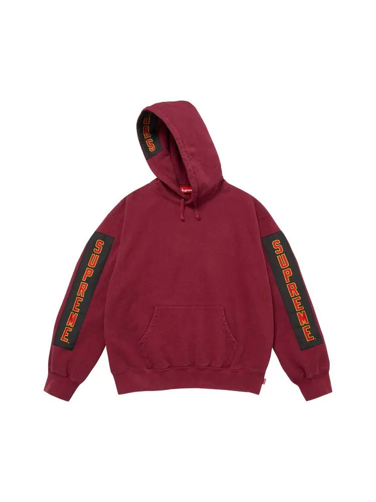 Толстовка Supreme Woven Patches Hooded Sweatshirt — изображение 2 из 2, красный