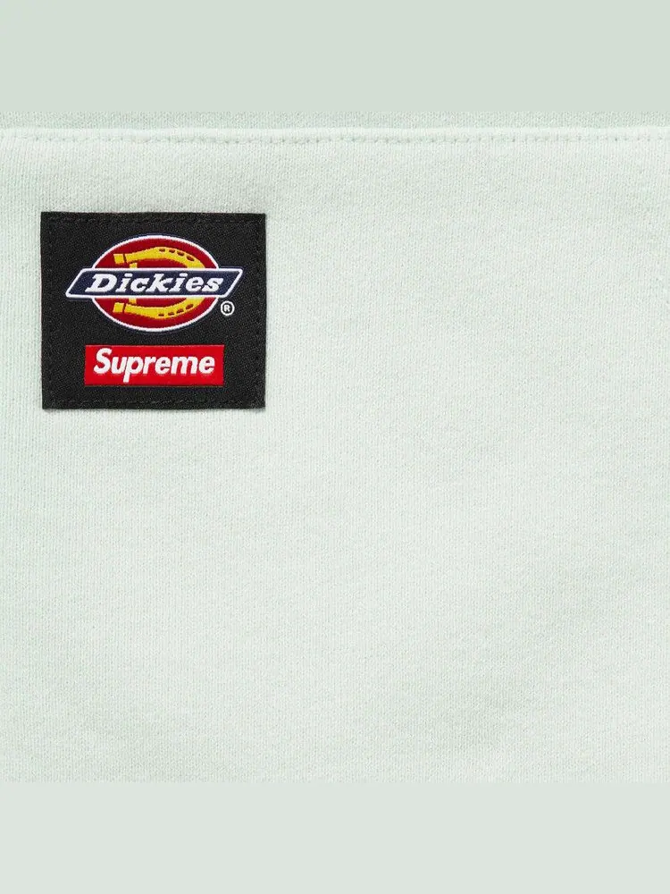 Толстовка Supreme x Dickies Quilted Lined Zip Up Hooded Sweatshirt — изображение 3 из 3, бледный синий