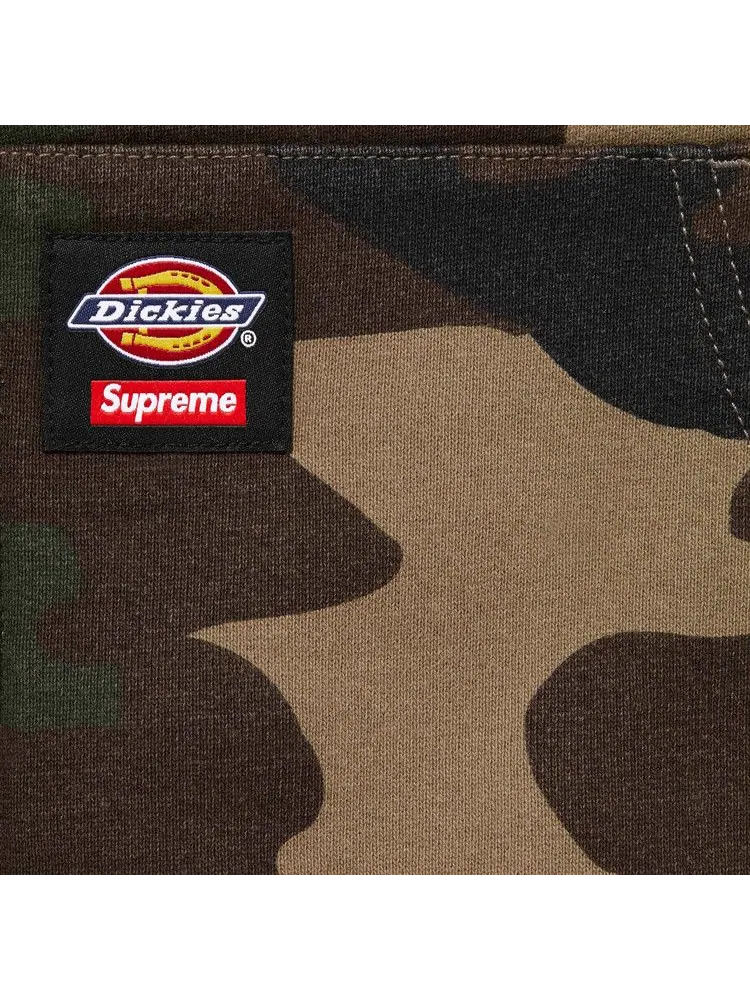 Толстовка Supreme x Dickies Quilted Lined Zip Up Hooded Sweatshirt, Woodland Camo — изображение 3 из 3, зеленый