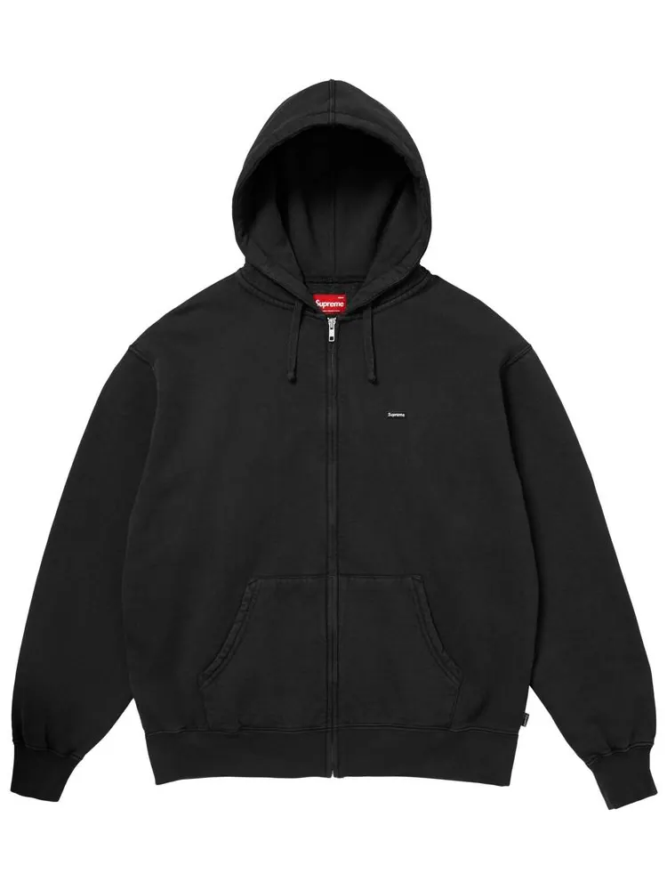 Толстовка Supreme Small Box на молнии с капюшоном — изображение 1 из 1, черный