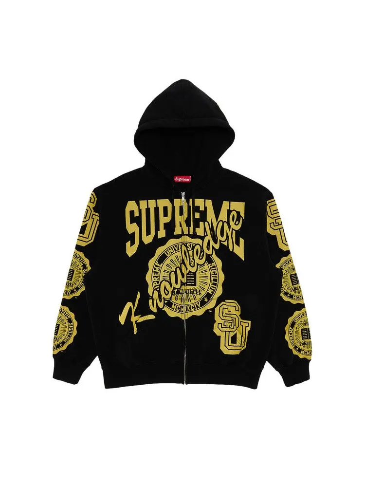 Толстовка Supreme Knowledge Reigns Zip Up Hooded Sweatshirt — изображение 1 из 3, черный