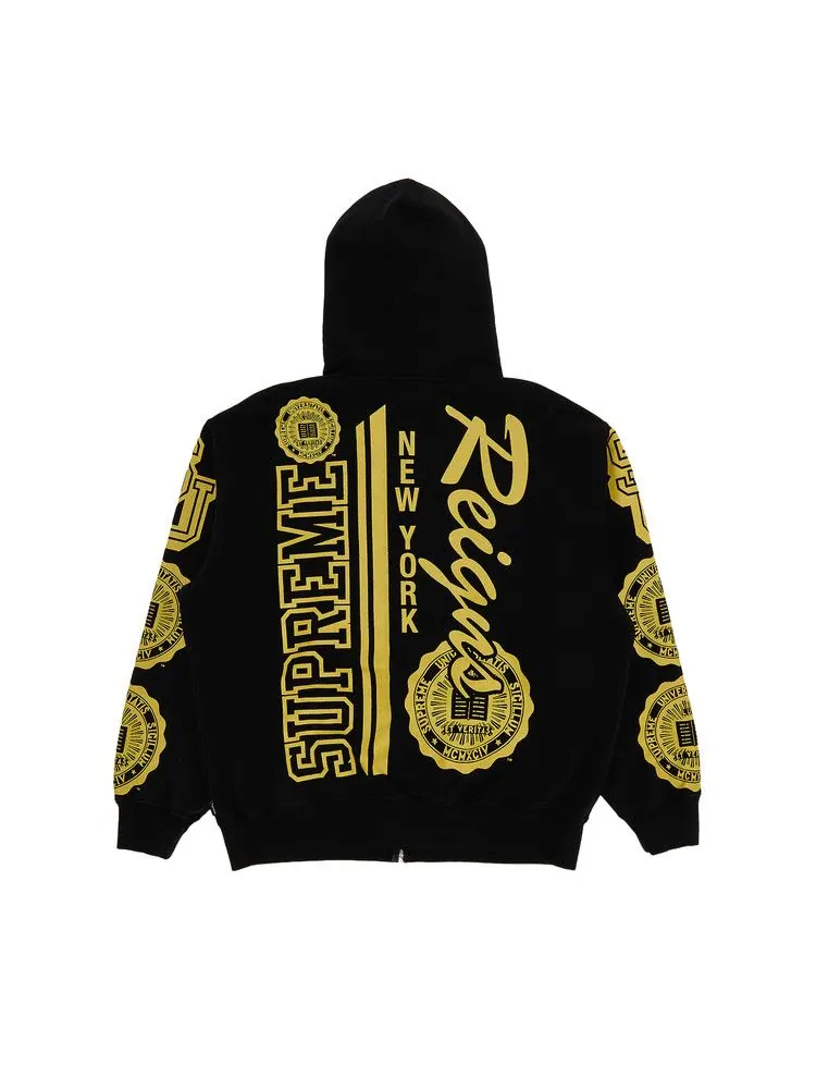 Толстовка Supreme Knowledge Reigns Zip Up Hooded Sweatshirt — изображение 2 из 3, черный