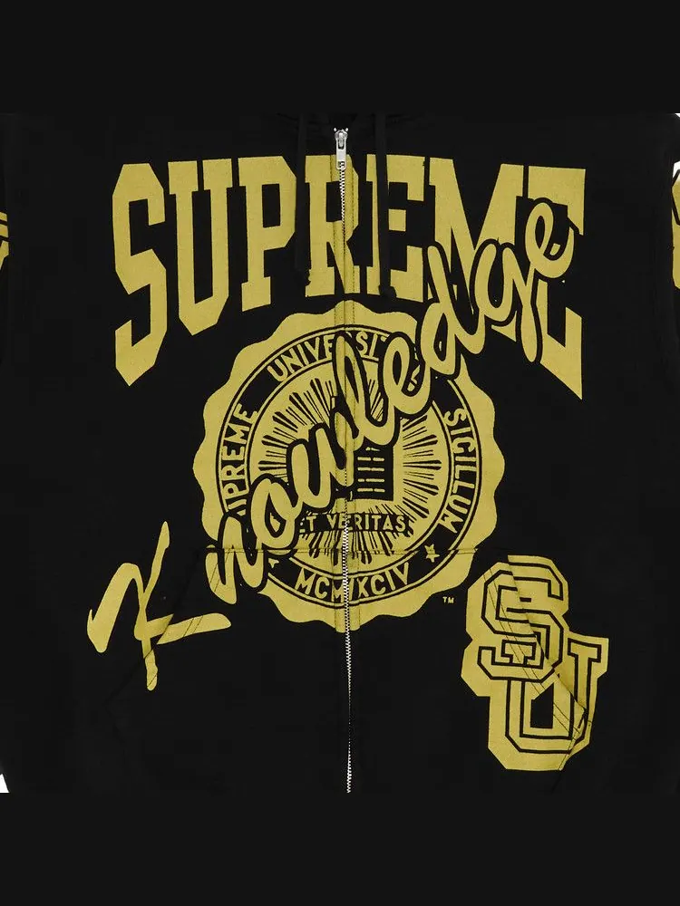 Толстовка Supreme Knowledge Reigns Zip Up Hooded Sweatshirt — изображение 3 из 3, черный