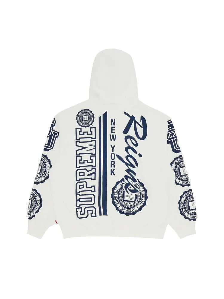 Толстовка Supreme Knowledge Reigns Zip Up Hooded Sweatshirt — изображение 2 из 3, белый