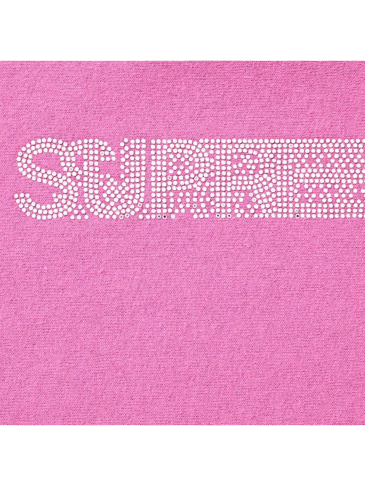 Толстовка Supreme Swarovski Motion Logo Hooded Sweatshirt — изображение 2 из 2, розовый