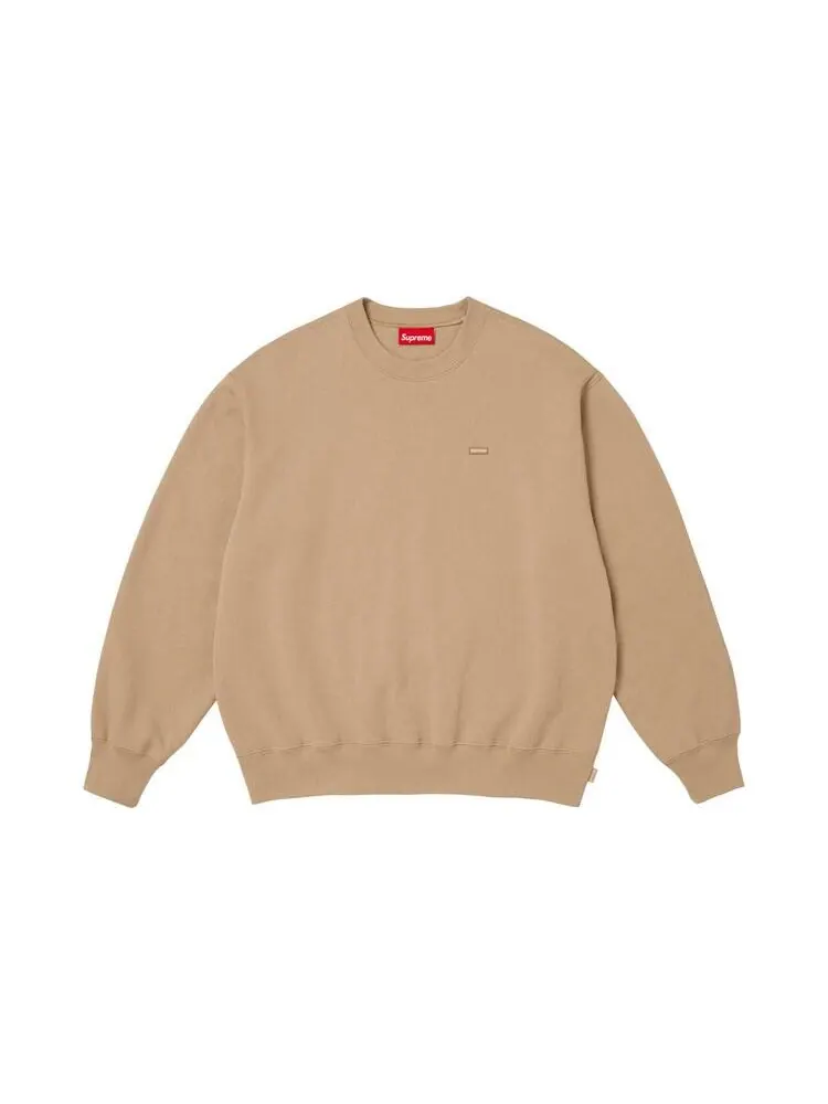 Свитер Supreme Small Box Crewneck — изображение 1 из 2, бежевый
