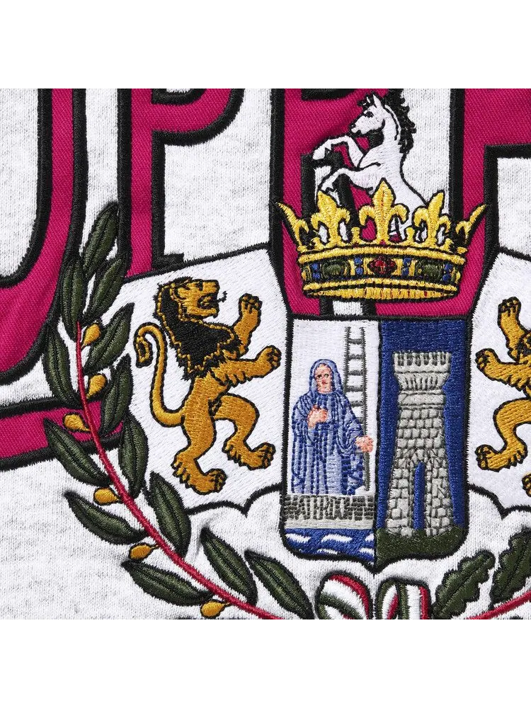 Пуловер Supreme Crest Appliqué Half Zip Pullover — изображение 2 из 2, серый
