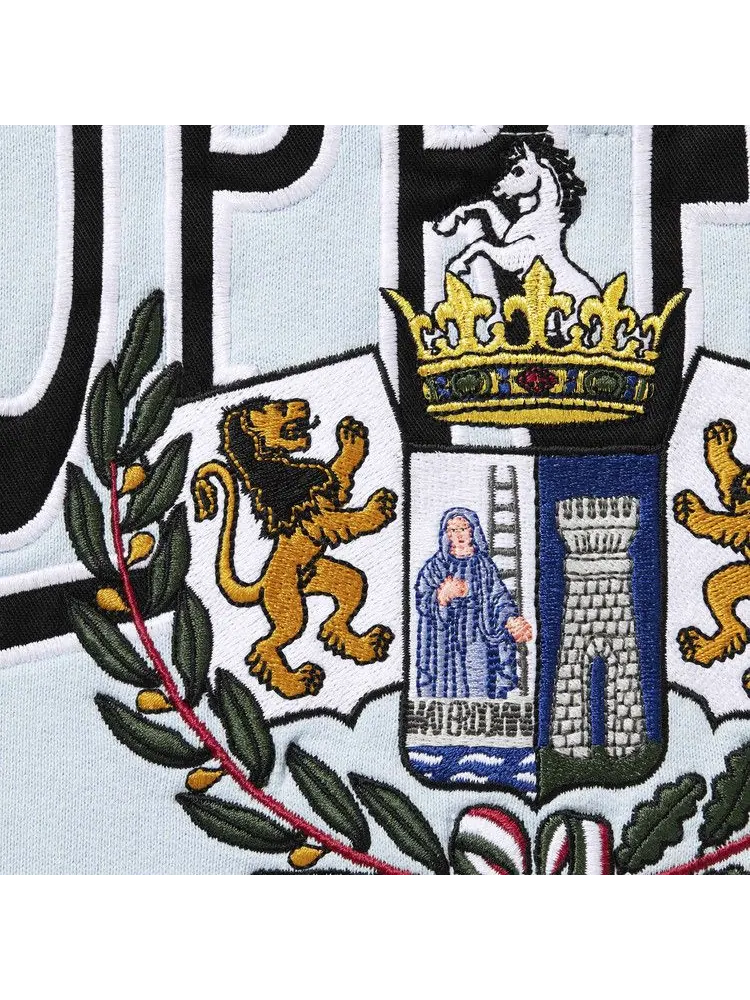 Пуловер Supreme Crest Appliqué Half Zip Pullover — изображение 2 из 2, светлый синий