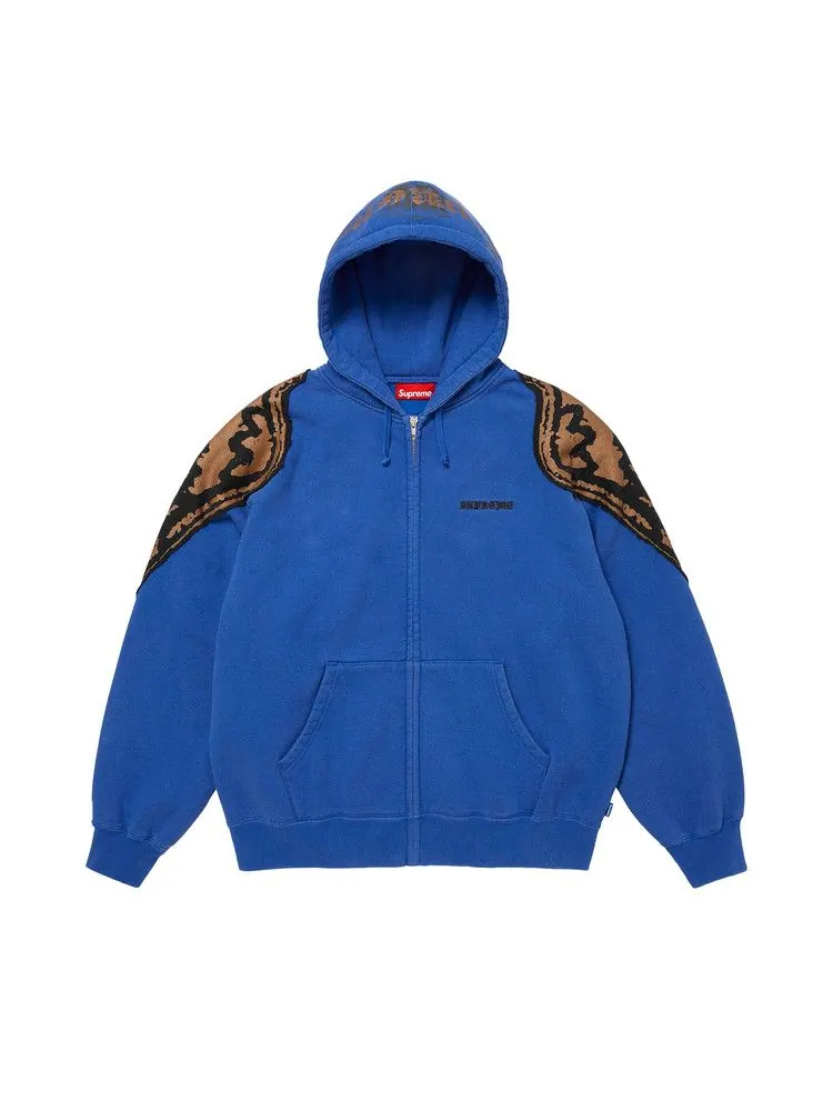 Толстовка Supreme Wings Zip Up Hooded Sweatshirt — изображение 1 из 2, королевский