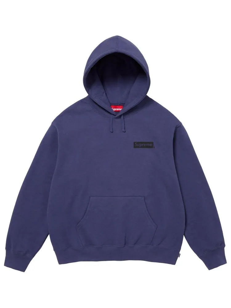 Supreme Толстовка с капюшоном «Верховный президент» цвета «выстиранный синий» — изображение 1 из 2