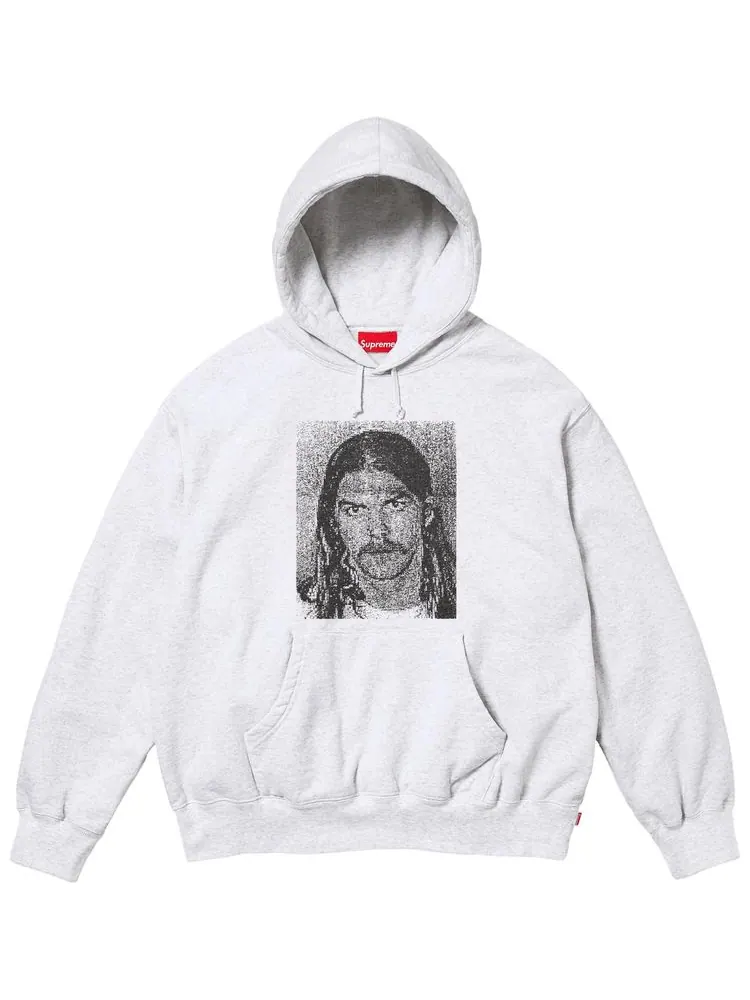 Толстовка Supreme x Dash Snow Hooded Sweatshirt — изображение 1 из 2, серый