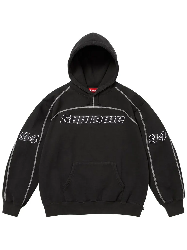 Толстовка Supreme Overlock с капюшоном — изображение 1 из 2, черный