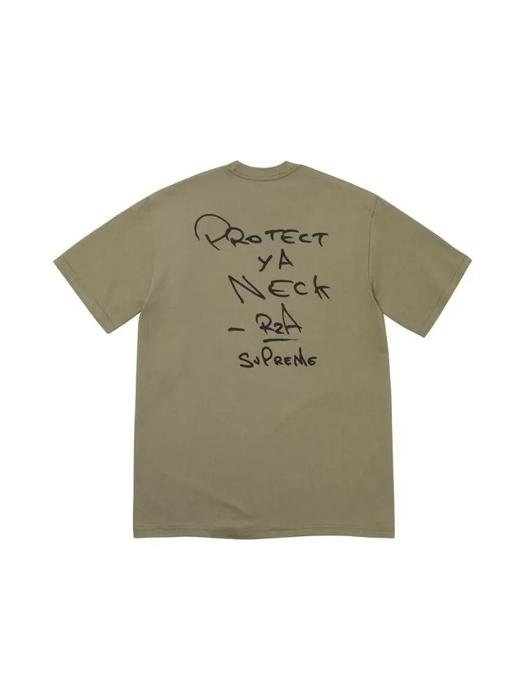 Футболка Supreme x Wu-Tang Clan Rza Tee 'Light Olive' — изображение 2 из 2, зеленый