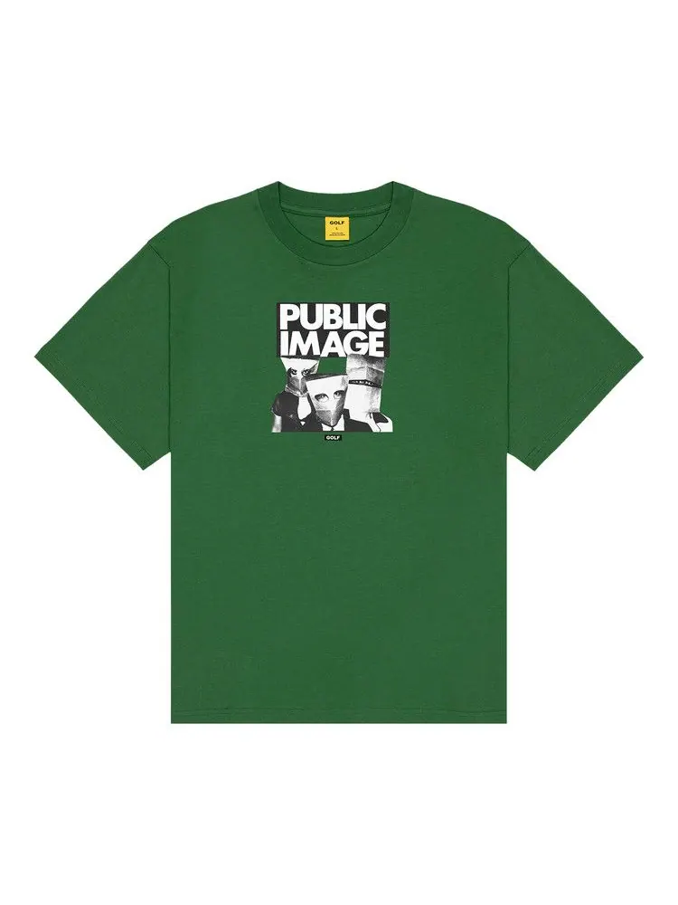 Футболка GOLF WANG Public Image Tee — изображение 1 из 3, зеленый