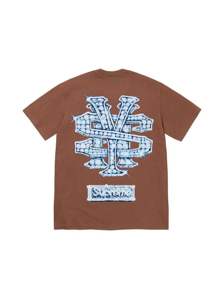 Футболка Supreme Snowman Tee — изображение 2 из 2, коричневый