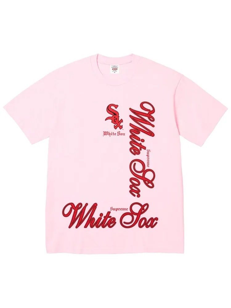 Футболка Supreme x MLB Teams — изображение 1 из 2, розовый