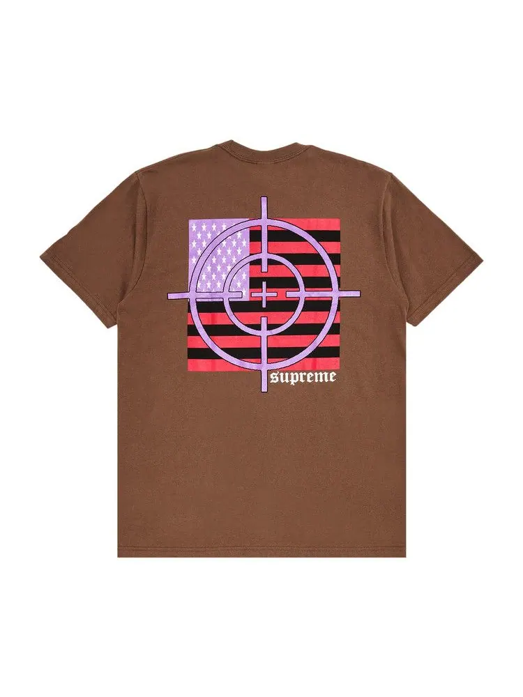 Футболка Supreme Target Tee — изображение 2 из 3, коричневый