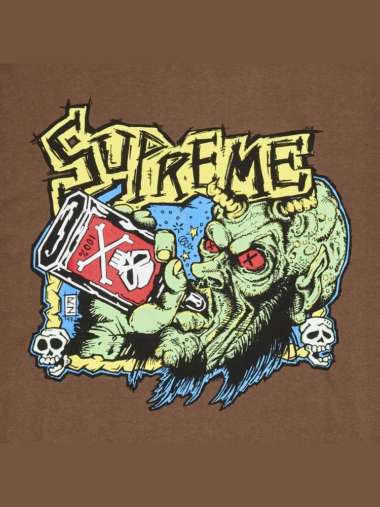 Футболка Supreme Fuckin Blowout Tee 'Brown' — изображение 3 из 3, коричневый