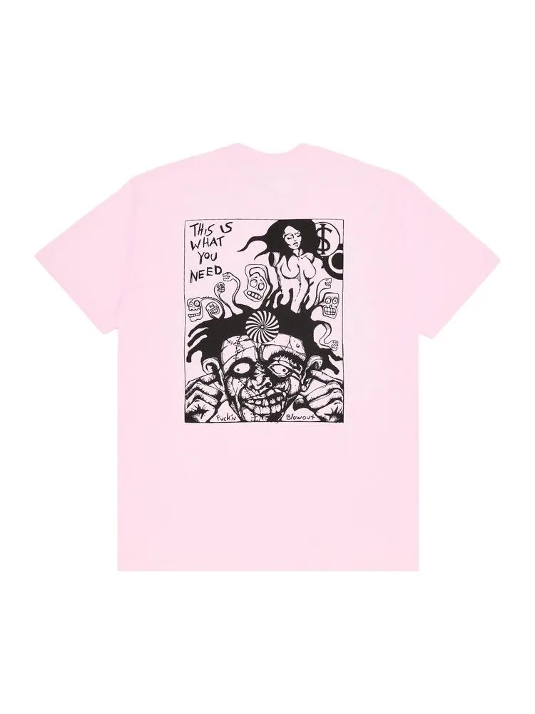 Футболка Supreme Fuckin Blowout Tee 'Light Pink' — изображение 2 из 3, розовый