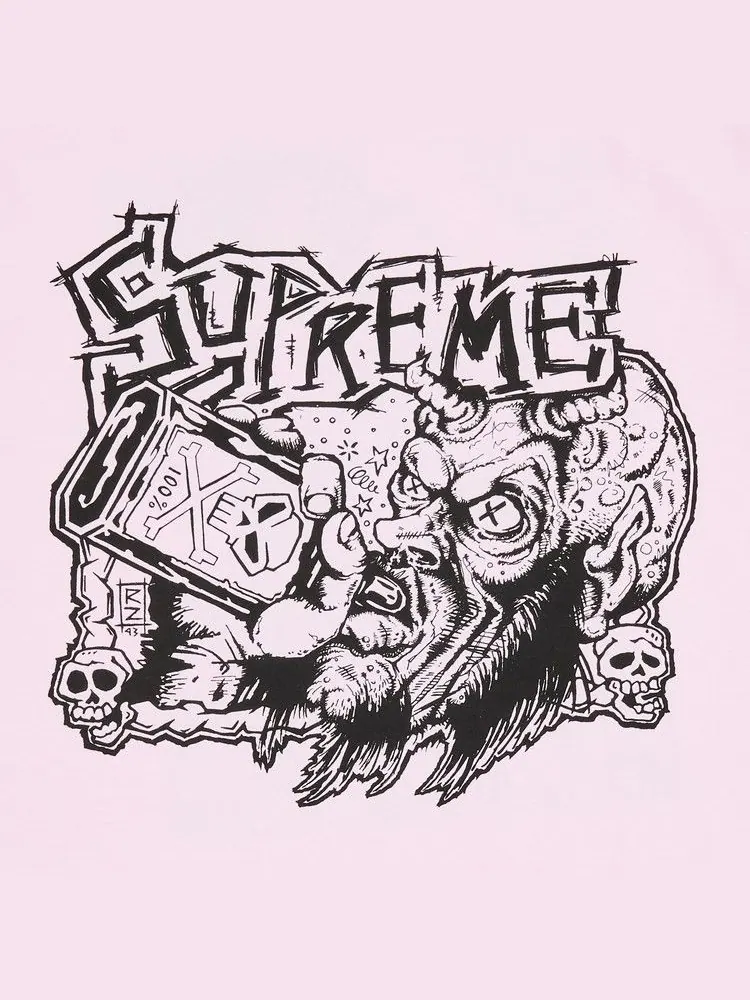 Футболка Supreme Fuckin Blowout Tee 'Light Pink' — изображение 3 из 3, розовый