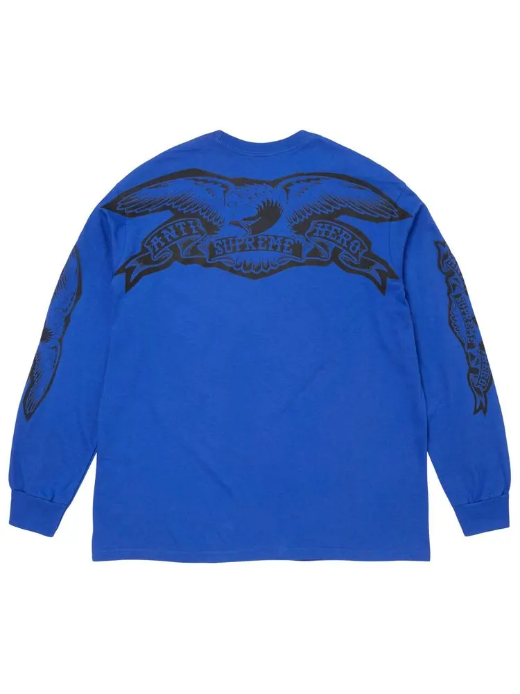 Футболка с длинными рукавами Supreme x Antihero Eagle — изображение 2 из 2, синий