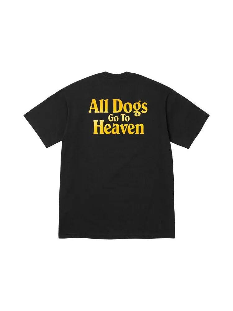 Футболка Supreme All Dogs Go To Heaven Tee — изображение 2 из 2, черный
