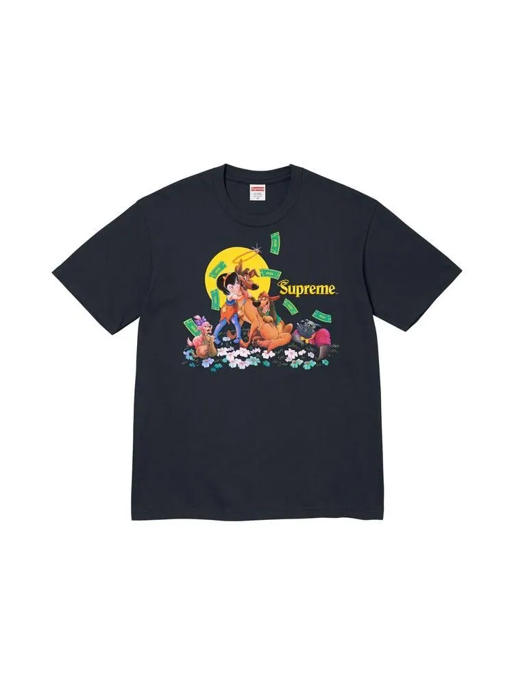 Футболка Supreme All Dogs Go To Heaven Tee Navy