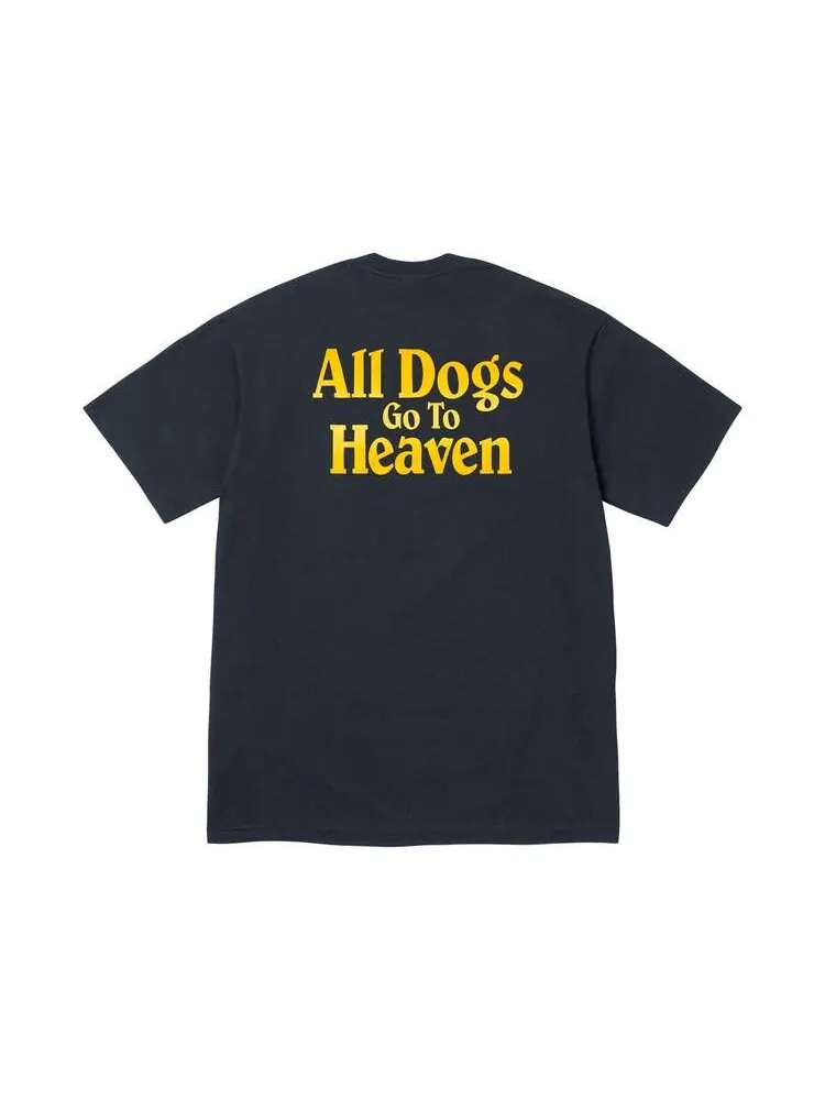Футболка Supreme All Dogs Go To Heaven Tee Navy — изображение 2 из 2, синий