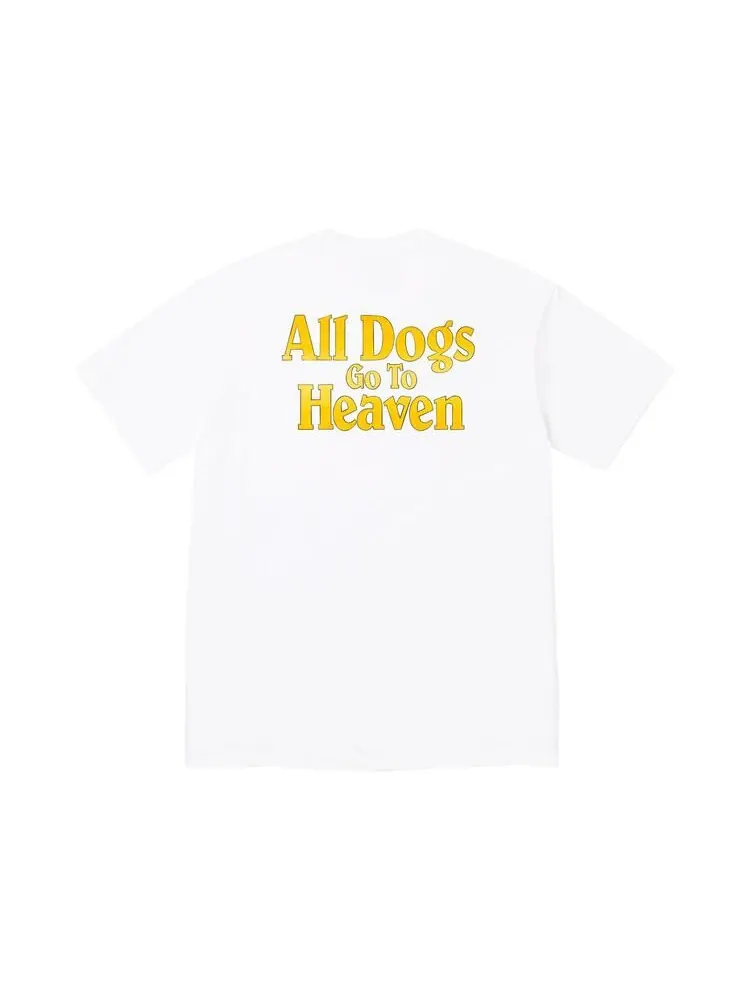 Футболка Supreme All Dogs Go To Heaven Tee — изображение 2 из 2, белый
