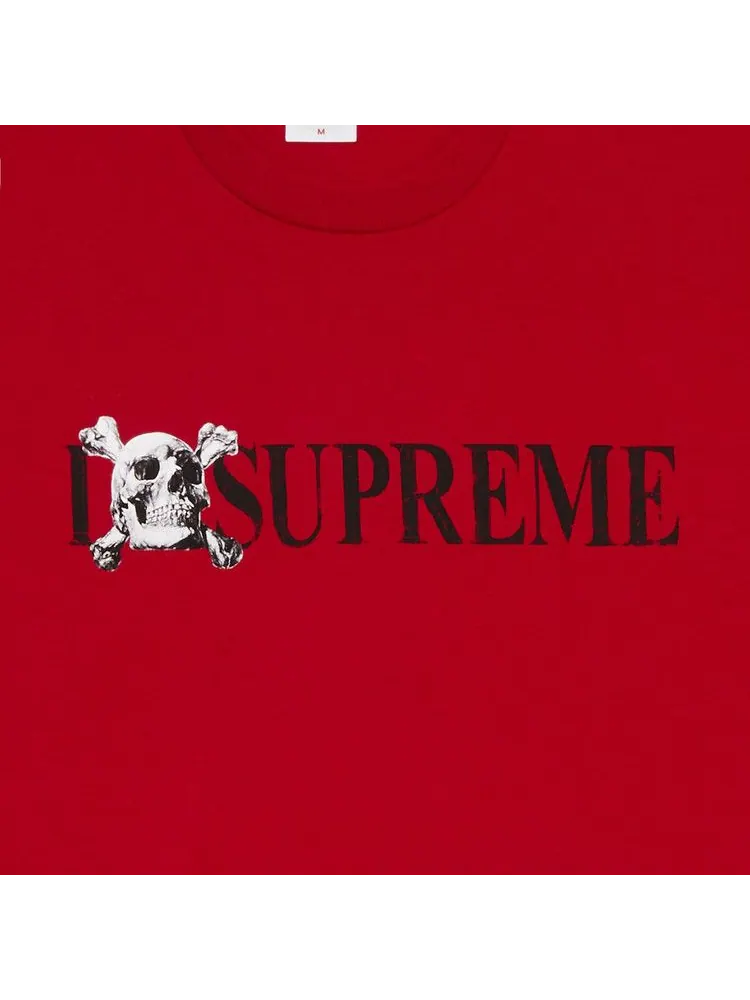 Футболка Supreme Skull Tee — изображение 2 из 2, красный