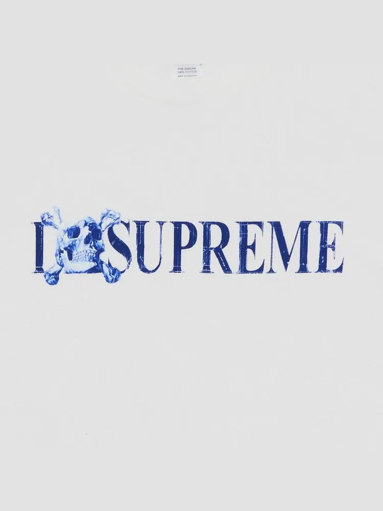 Футболка Supreme Skull Tee — изображение 2 из 2, белый