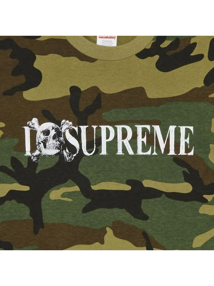 Футболка Supreme Skull Tee, Woodland Camo — изображение 2 из 2, мульти