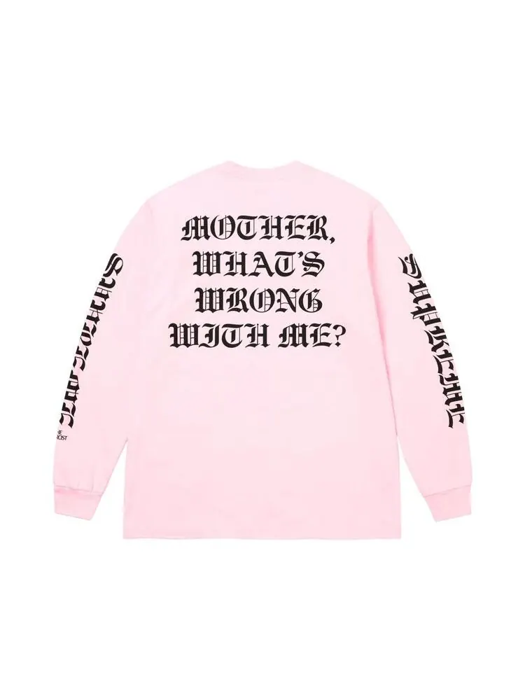 Футболка Supreme x The Exorcist Mother Long-Sleeve Tee — изображение 2 из 2, розовый