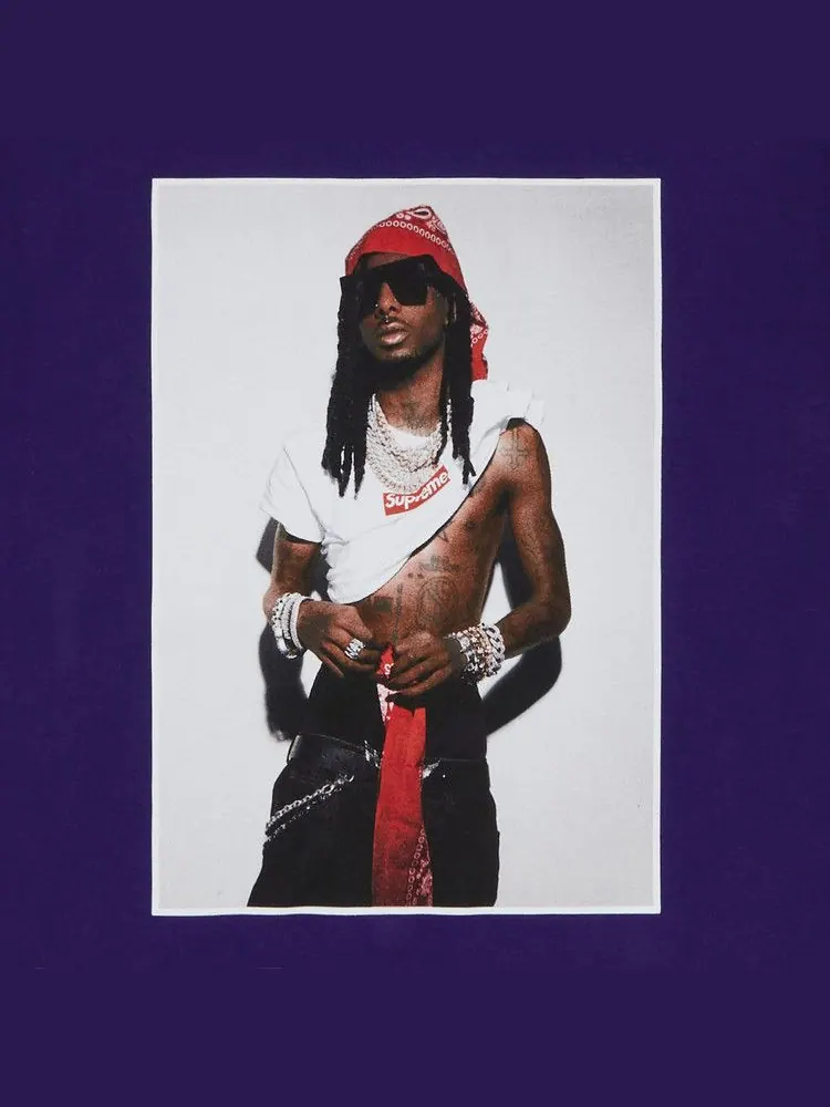 Футболка Supreme Playboi Carti Tee — изображение 2 из 2, фиолетовый