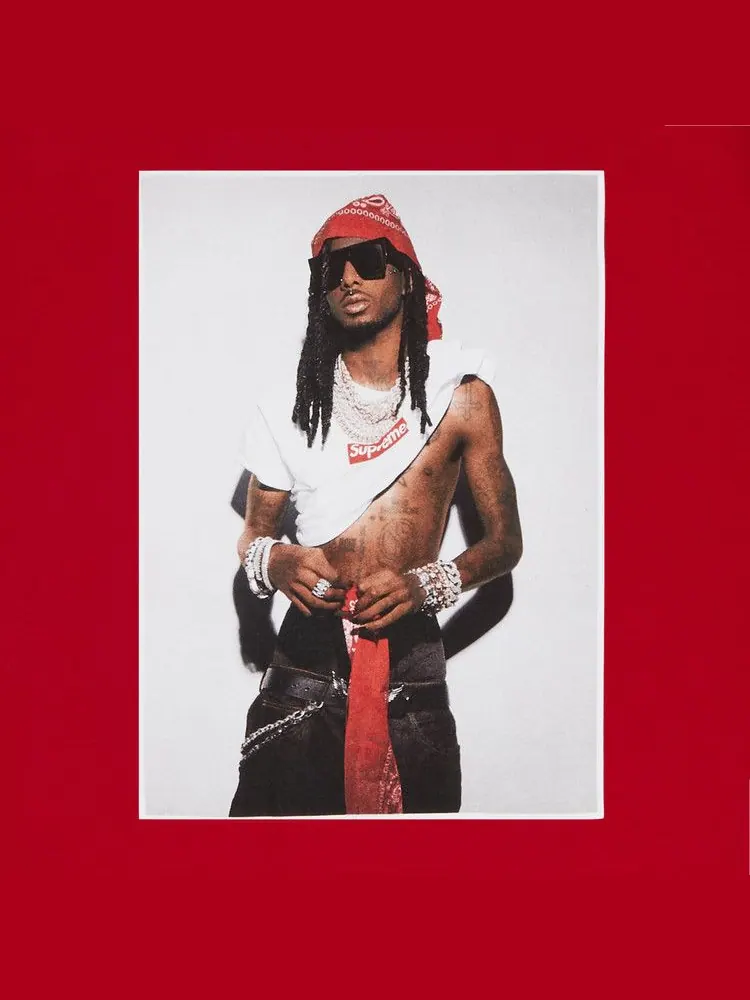 Футболка Supreme Playboi Carti Tee — изображение 2 из 2, красный