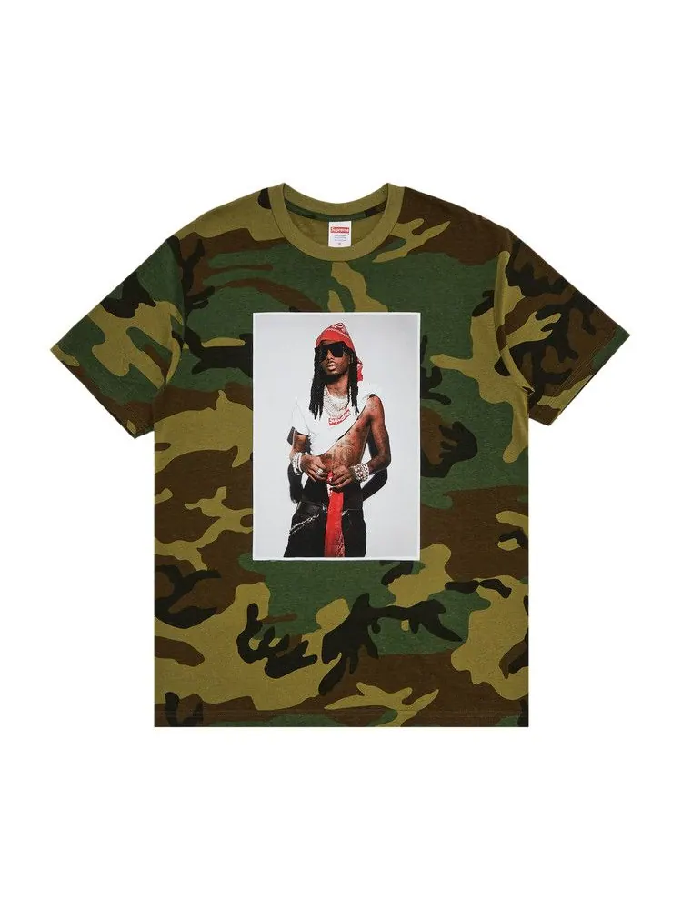 Футболка Supreme Playboi Carti Tee, Woodland Camo