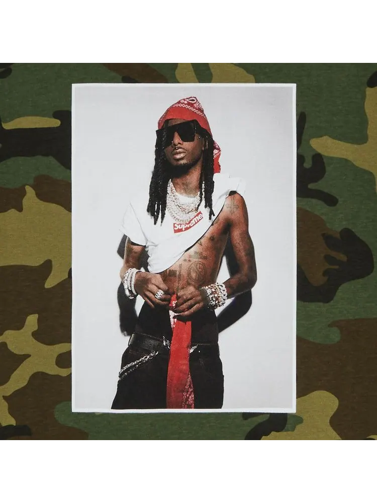 Футболка Supreme Playboi Carti Tee, Woodland Camo — изображение 2 из 2, мульти